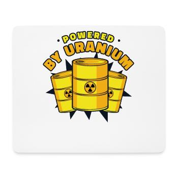 Unterstützt von Uranium Energy Uranium Operator - Mousepad (Querformat) - Weiß - Vorne