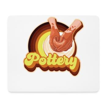 Pottery Ceramics Artist Retro 70s - Mousepad (Querformat) - Weiß - Vorne