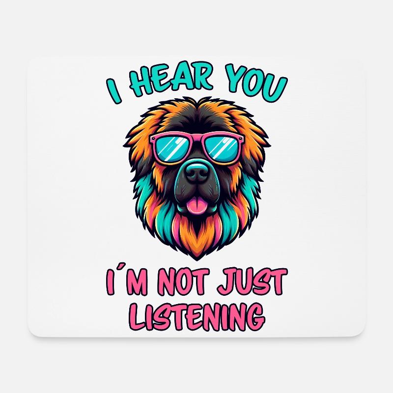 Leonberger Spruch Lustiges Leonberger Geschenk - Mousepad (Querformat) - Weiß