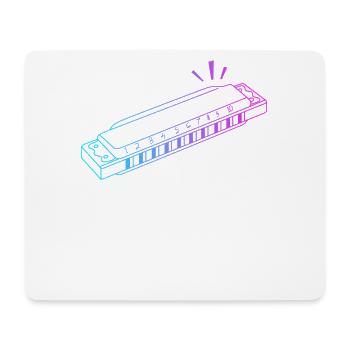 Maulharfe Harmonist Harmonicist Profi - Mousepad (Querformat) - Weiß - Vorne