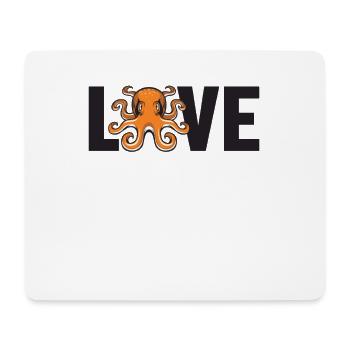 Octopus Love Octopodes Octopoda Cephalopoda Lover - Mouse Pad (horizontal) - white - Front