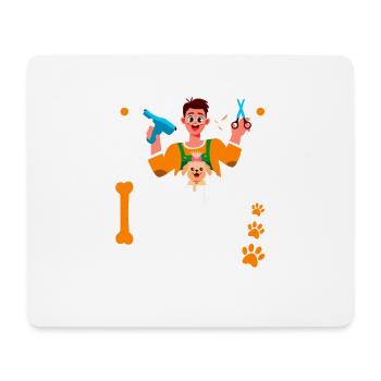 Relax The Dog Grommer is here - Mouse Pad (horizontal) - white - Front