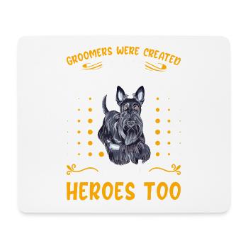 Groomers were created because matted dogs - Mouse Pad (horizontal) - white - Front