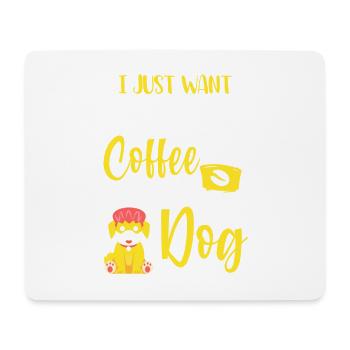 Ich Will Einfach Nur Kaffee Trinken Und Meinen - Mousepad (Querformat) - Weiß - Vorne