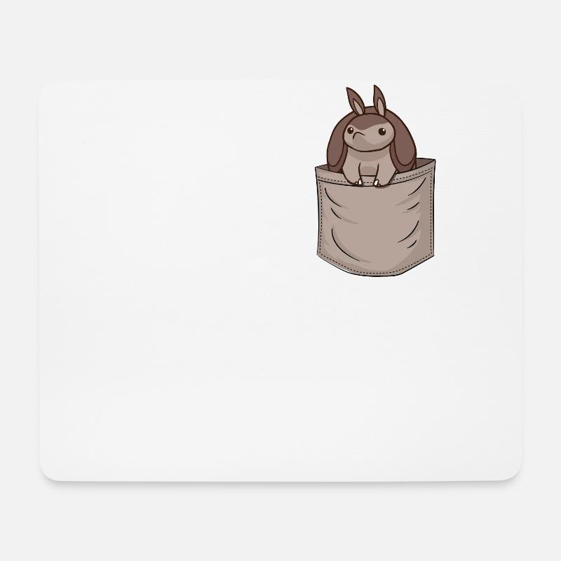 Gürteltier Brusttasche Rosa Fairy Cingulata Liebhaber - Mousepad (Querformat) - Weiß