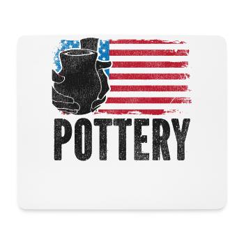 Pottery Ceramics Artist American - Mouse Pad (horizontal) - white - Front