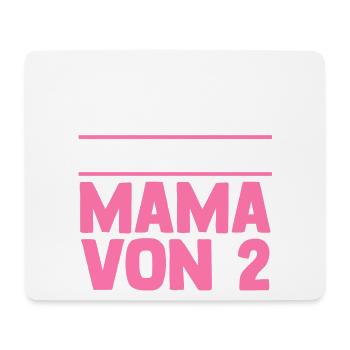 Mom of 2 children - Mouse Pad (horizontal) - white - Front