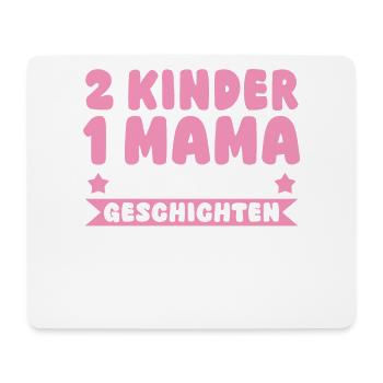 Mama Von 2 Kindern - Mousepad (Querformat) - Weiß - Vorne