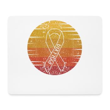 Retro-Legasthenie Apraxie Artikulationsstörung - Mousepad (Querformat) - Weiß - Vorne