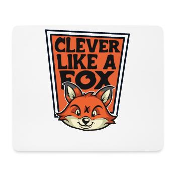 Klug wie ein Fuchs Caninae Rotfuchs Canidae Fuchs - Mousepad (Querformat) - Weiß - Vorne