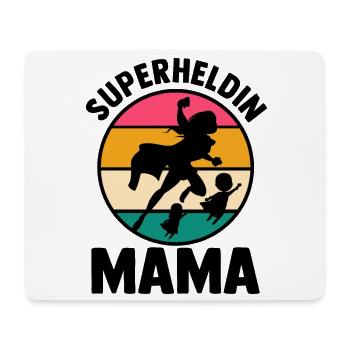 Mutter Superheldin Mama - Mousepad (Querformat) - Weiß - Vorne