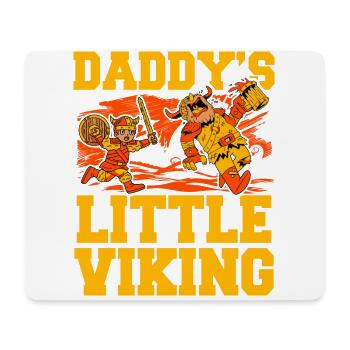 Daddy's little Viking - Mouse Pad (horizontal) - white - Front