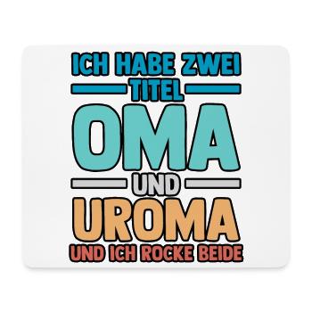 Ich Habe Zwei Titel Oma Und Uroma - Mousepad (Querformat) - Weiß - Vorne