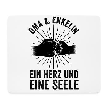Großmutter Enkelin Oma - Mousepad (Querformat) - Weiß - Vorne