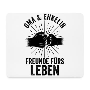Großmutter Enkelin Oma - Mousepad (Querformat) - Weiß - Vorne
