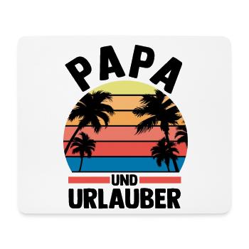 Vacances Vacancier Père Papa - Tapis de souris (format paysage) - blanc - Devant