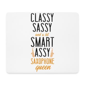 Saxophone Classy Sassy And A Bit - Mouse Pad (horizontal) - white - Front