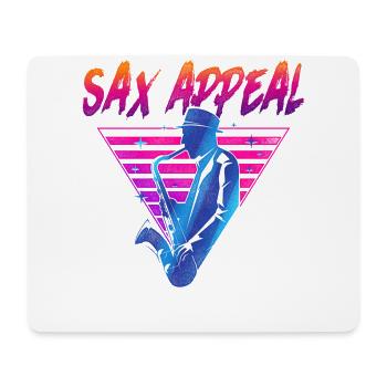 Saxophone Retro Vintage Sax Appeal - Mouse Pad (horizontal) - white - Front