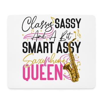 Saxophone Classy Sassy And A Bit - Mouse Pad (horizontal) - white - Front