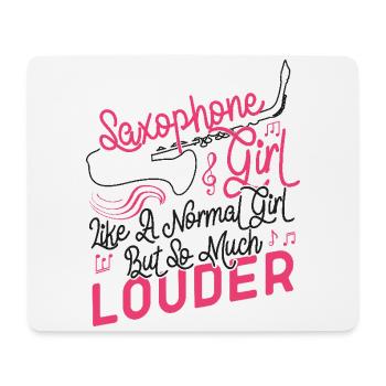 Saxophone Saxophone Girl Like A - Tapis de souris (format paysage) - blanc - Devant