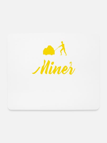 Future Miner - Mousepad (Querformat) - Weiß