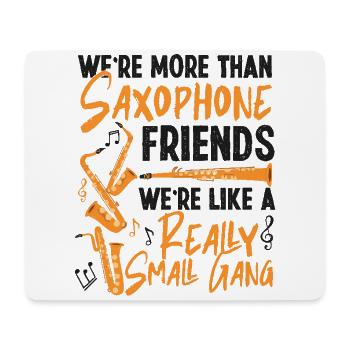 Saxophone Friends Besties Buddies - Mouse Pad (horizontal) - white - Front