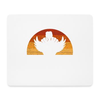 Design de chuchoteur de dinde dans un style vintage - Tapis de souris (format paysage) - blanc - Devant