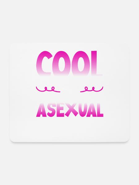 Cool Wie Ein Asexueller - Mousepad (Querformat) - Weiß