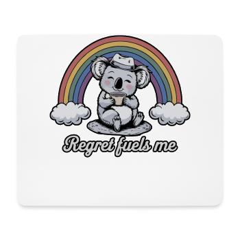 Lustiges Koala-Bedauern treibt mich an Regenbogen-Humor-Design - Mousepad (Querformat) - Weiß - Vorne