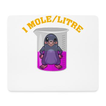 1 Mol/L - Mousepad (Querformat) - Weiß - Vorne