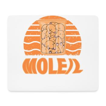 Mole - Mouse Pad (horizontal) - white - Front