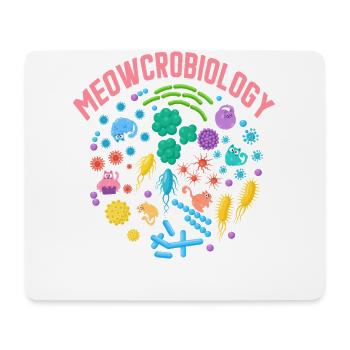 Meowcrobiology - Mouse Pad (horizontal) - white - Front