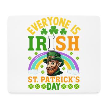 Tout le monde est irlandais pour la Saint-Patrick - Tapis de souris (format paysage) - blanc - Devant
