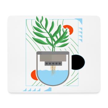 Culture hydroponique - Tapis de souris (format paysage) - blanc - Devant