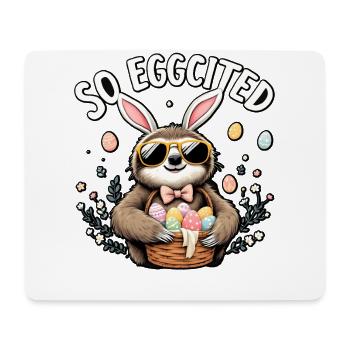 Also Eggcited - Mousepad (Querformat) - Weiß - Vorne
