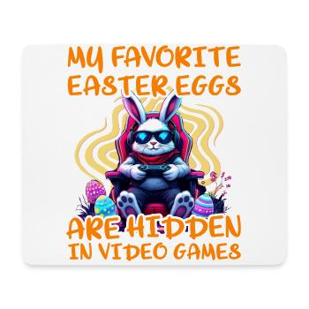 My favorite easter eggs are hidden in video games - Mouse Pad (horizontal) - white - Front
