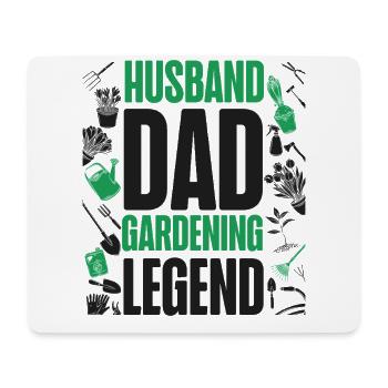 Amoureux des plantes Jardinage Papa Mari - Tapis de souris (format paysage) - blanc - Devant