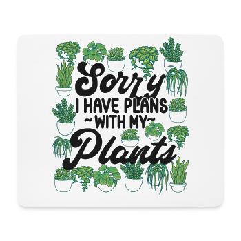 Amateur de plantes jardinage désolé j’ai - Tapis de souris (format paysage) - blanc - Devant