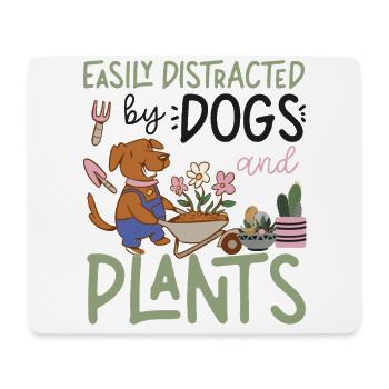 Plant Lover Jardinage Chien Facilement - Tapis de souris (format paysage) - blanc - Devant