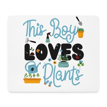 Plant Lover Gardening Boy This Boy - Mousepad (Querformat) - Weiß - Vorne