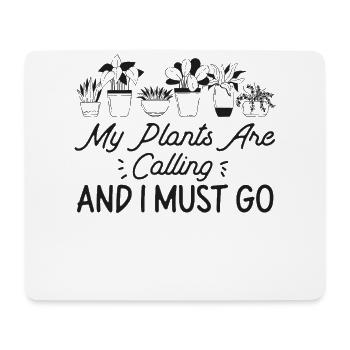 Plant Lover Gardening My Plants - Mousepad (Querformat) - Weiß - Vorne