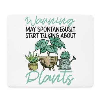 Plant Lover Gardening Warning May - Mousepad (Querformat) - Weiß - Vorne