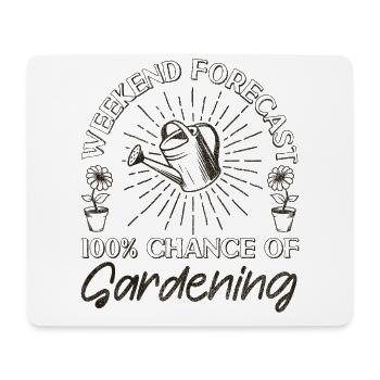 Plant Lover Gardening Weekend - Mousepad (Querformat) - Weiß - Vorne