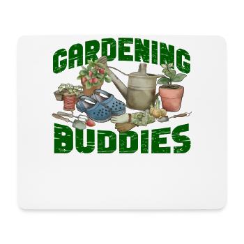 Amoureux des plantes Jardinier Besties - Tapis de souris (format paysage) - blanc - Devant