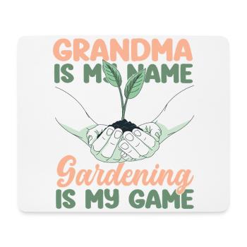 Amoureux des plantes Jardinage Mamie - Tapis de souris (format paysage) - blanc - Devant