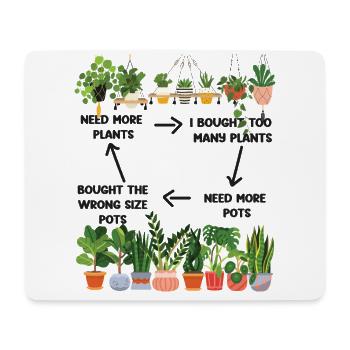 Plant Lover Gardening Need More - Mousepad (Querformat) - Weiß - Vorne