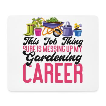 Plant Lover Gardening This Job - Mousepad (Querformat) - Weiß - Vorne