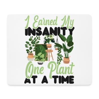 Plant Lover Gardening I Earned My - Mousepad (Querformat) - Weiß - Vorne