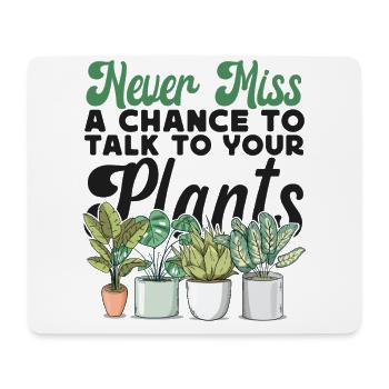 Plant Lover Gardening Never Miss A - Mousepad (Querformat) - Weiß - Vorne