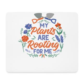 Amateur de plantes jardinage Jeu de mots - Tapis de souris (format paysage) - blanc - Devant